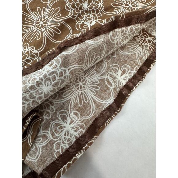 Handmade Floral Skirt Neutral Tan Boho Cottagecore Minimalist 26" Waist - Picture 5 of 5